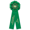 Beauty 2 Rosette Award Ribbon, 4-1/2" Top