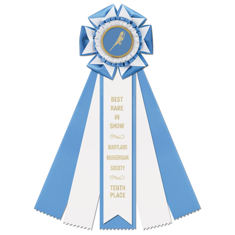 Royston 5 Rosette Award Ribbon