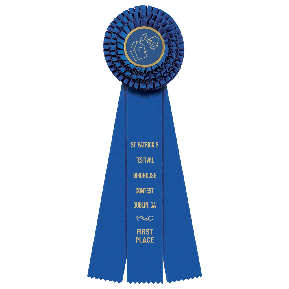 Dover 3 Rosette Award Ribbon, 4-1/2