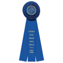 Dover 3 Rosette Award Ribbon, 4-1/2" Top
