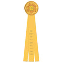 Mansfield 3 Rosette Award Ribbon, 6-1/2" Top