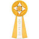 Malden 3 Rosette Award Ribbon, 6" Top