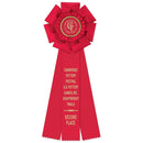 Peerless 3 Rosette Award Ribbon 5-1/2" Top