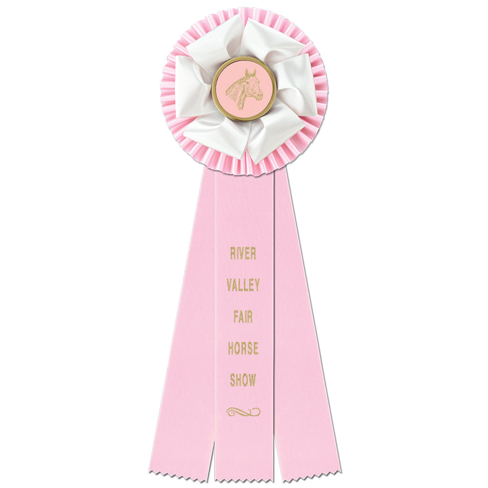 Duke 3 Rosette Award Ribbon, 5-1/2