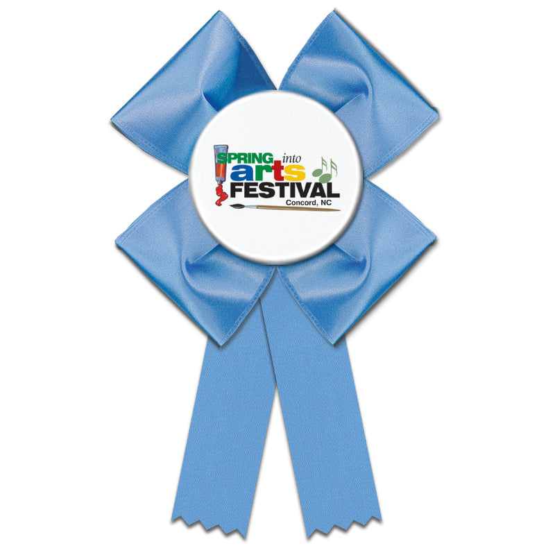 Clover Rosette Award Ribbon, 4-1/2" Top