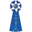 Aylesbury 3 Rosette Award Ribbon, 5-1/2" Top