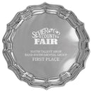 10" Pewter Chippendale Award Tray