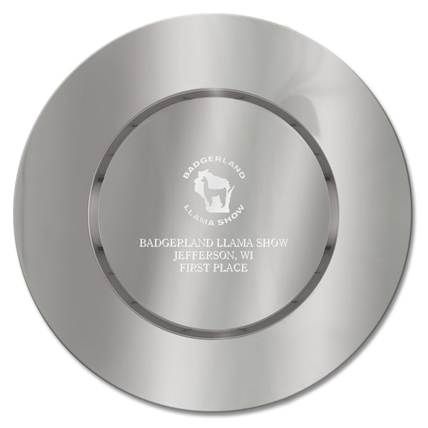 6" Round Charger Award Tray