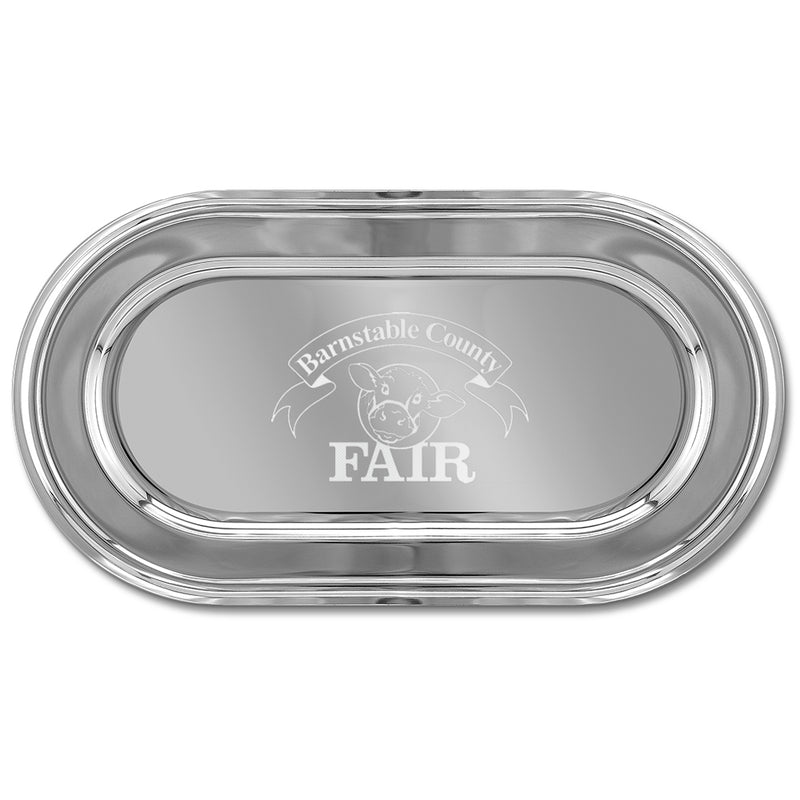 11-1/4" x 6-1/4" Oval Award Tray