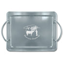 14" x 11" Rectangular Award Tray With Handles