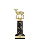 10" Black Faux Marble Award Trophy