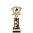 10" Custom Black Base Award Insert Top Trophy