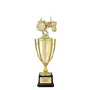 14" Custom Loving Cup Award Trophy With Square Base