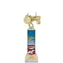 12" Custom Column Trophy with White Base