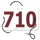 Indurotec™Large Rectangular Exhibitor Number With String