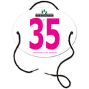Custom Indurotec™ Full Color Dressage Oval Exhibitor Number With String
