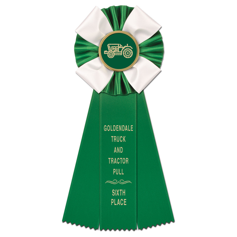 Kendal 3 Rosette Award Ribbon, 4-1/2