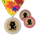 2-3/4” Custom GGM Award Medal With Custom Millennium Neck Ribbon