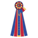 Guernsey 5 Rosette Award Ribbon, 6-1/2" Top