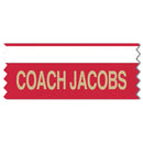 3" x 2" Custom Horizontal Tape Top Award Ribbon.