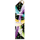 2" x 8" Stock Multicolor Point Top Gymnastics Sports Award Ribbon