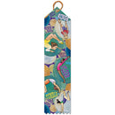2" x 8" Stock Multicolor Point Top Gymnastics Discipline Award Ribbon