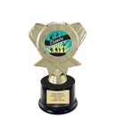 7" Award Trophy w/ Round Base & Insert Top