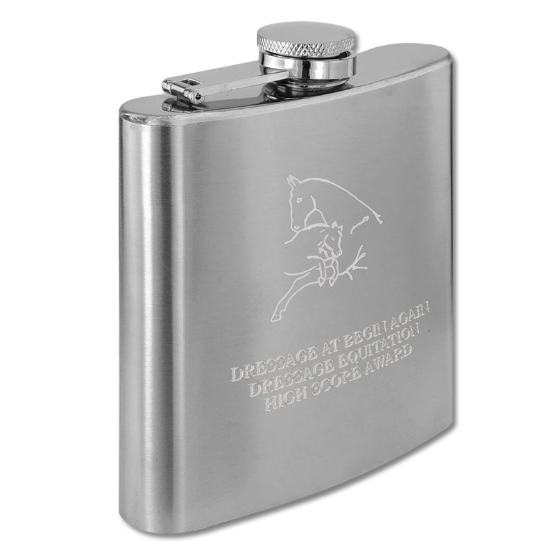 6 oz. Stainless Steel Award Flask