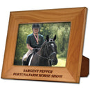 4" x 6" Red Alder Engraved Wooden Award Frame