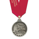 2" HG Custom Award Medal With Satin Neck Ribbon