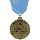 2-1/2" HS Custom Award Medal With Satin Neck Ribbon