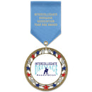 2-3/4” Custom RSG Award Medal With Satin Drape Ribbon