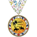 2-3/4" Custom RSG Award Medal With Millennium Neck Ribbon