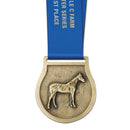 2-1/2" Stock VX Award Medal With Custom Satin Neck Ribbon
