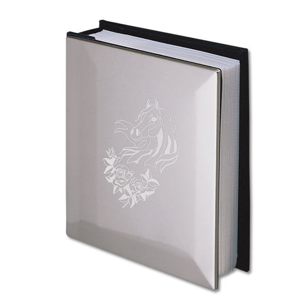 4" x 6" Custom Engraved Silver Photo Album