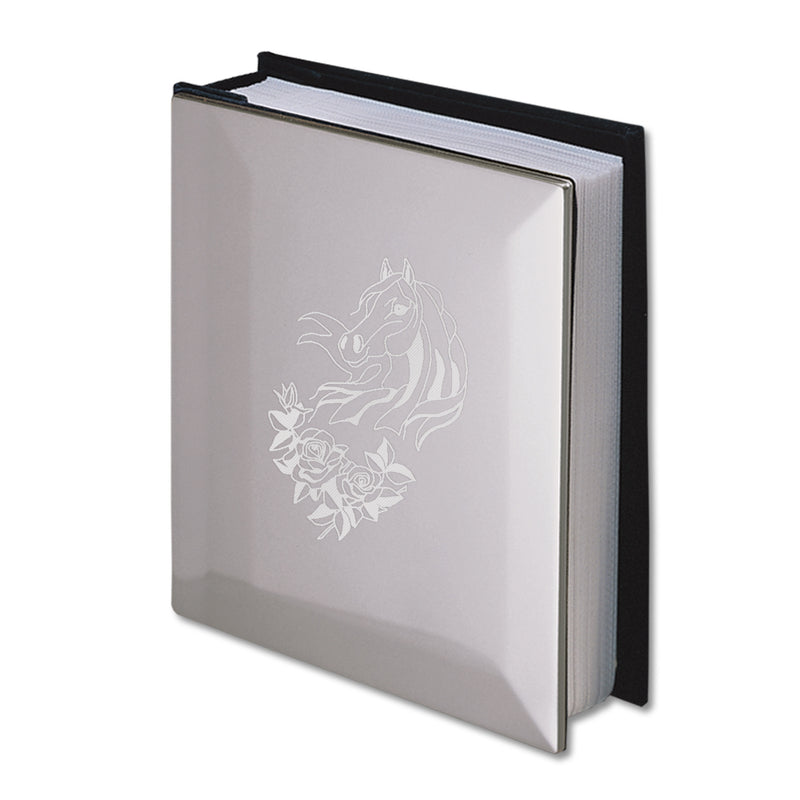 4" x 6" Custom Engraved Silver Photo Album