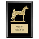 5" X 7" BLACK FINISH EQUESTRIAN PLAQUE