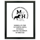 8" x 10" Custom Black Plaque With Full Color Imprint