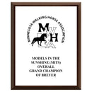 12" x 15" Custom Cherry Plaque With Full Color Imprint