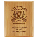 8" x 10" Custom Red Alder Engraved Plaque