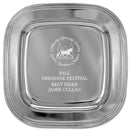 11" Silver Square Award Tray