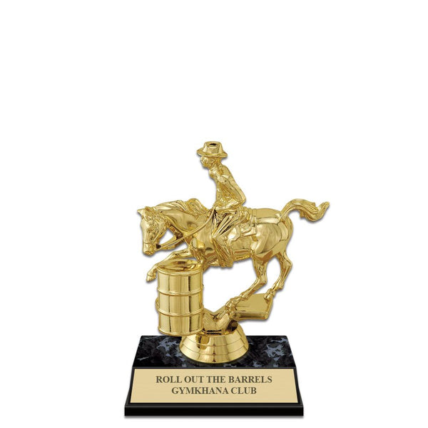 5-1/2" Black Faux Marble Base Award Trophy