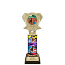 10" Custom Black Base Award Insert Top Trophy