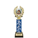 11" Custom Black Base Award Insert Top Trophy