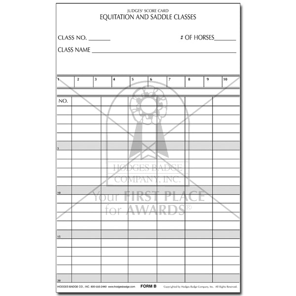 English Show Riding Form Custom Rider Numbers & Forms for Horse Shows – Hodges Badge