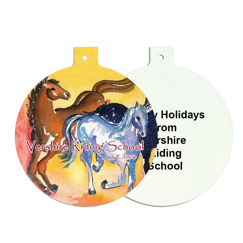3" Full Color Custom Ornament With Double Sided Print