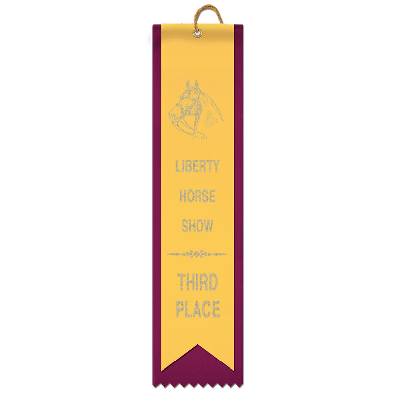 2 Layered Square Top Award Ribbon | Award Ribbons