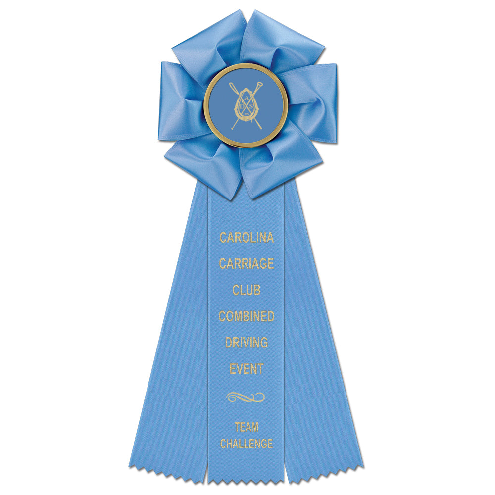 Beauty 3 Rosette Award Ribbon 4-1/2