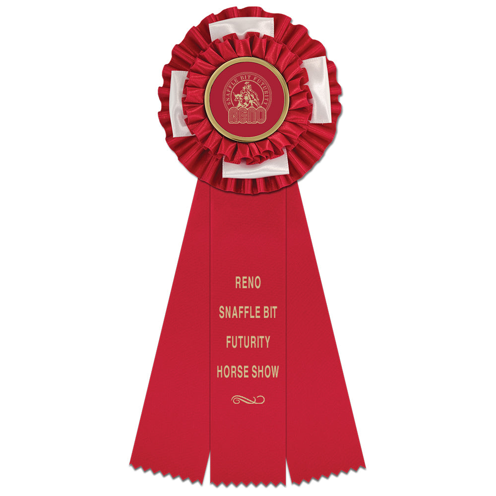 Birmingham 3 Rosette Award Ribbon, 4-1/2