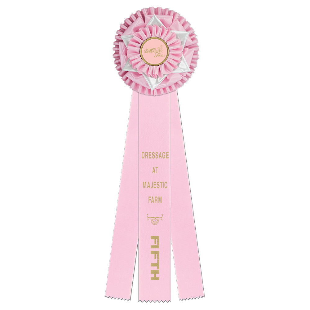 Cambridge 3 Rosette Award Ribbon, 6-1/2